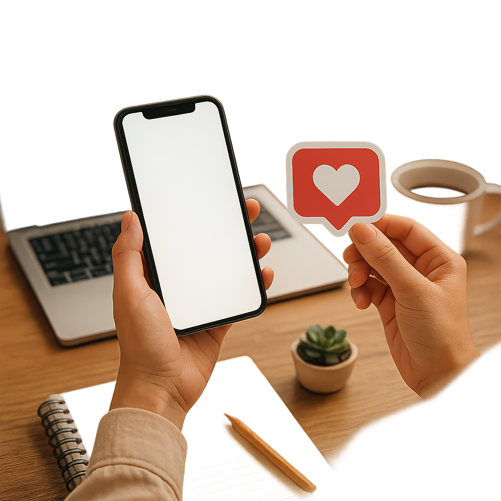 Adesivo estilo sticker para redes sociais