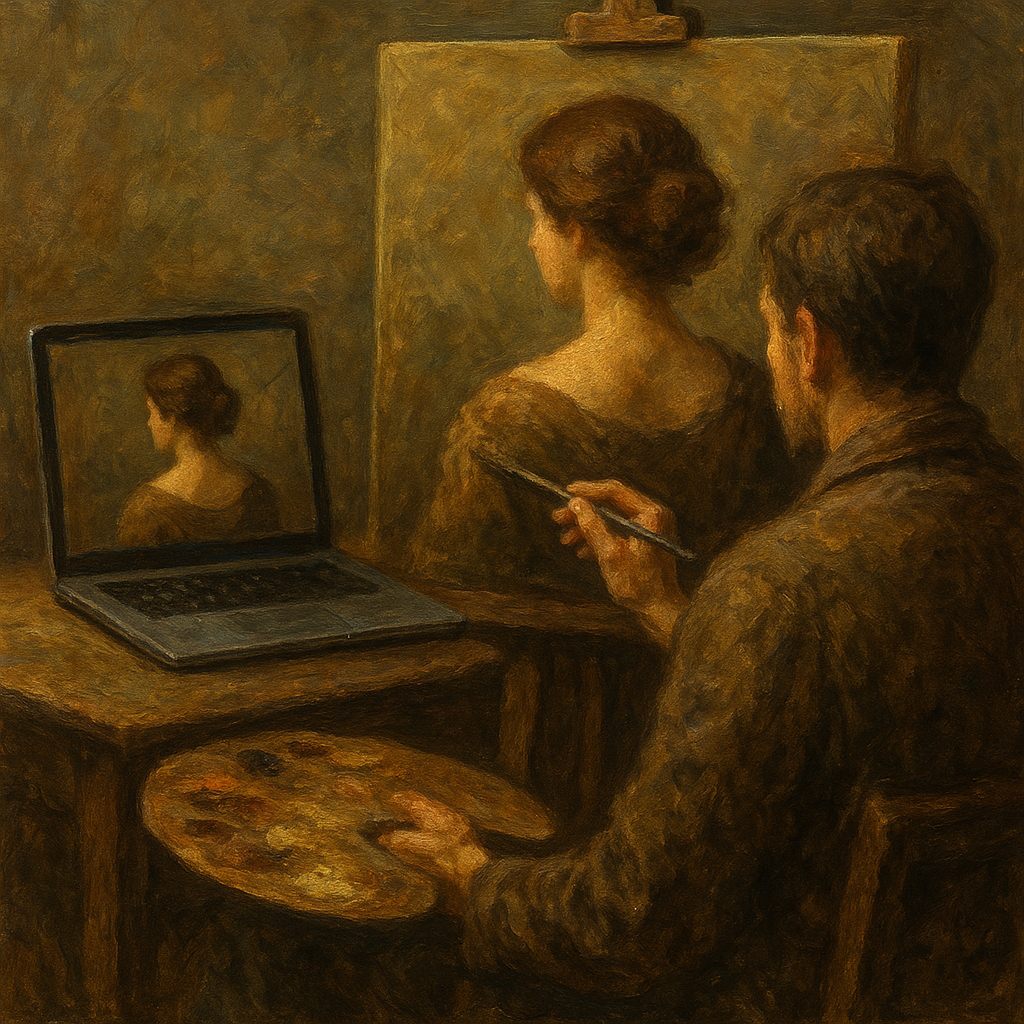 Transformação em pintura a óleo clássica