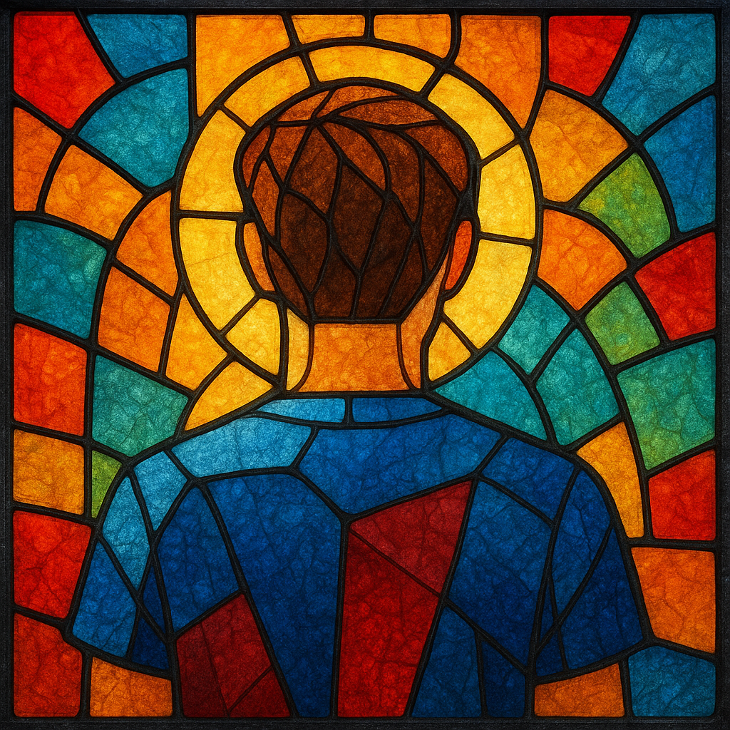 Retrato em vitral