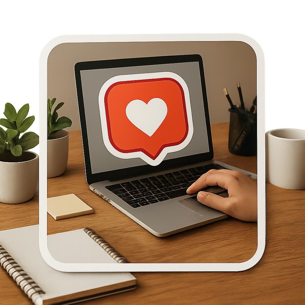 Adesivo estilo sticker para redes sociais