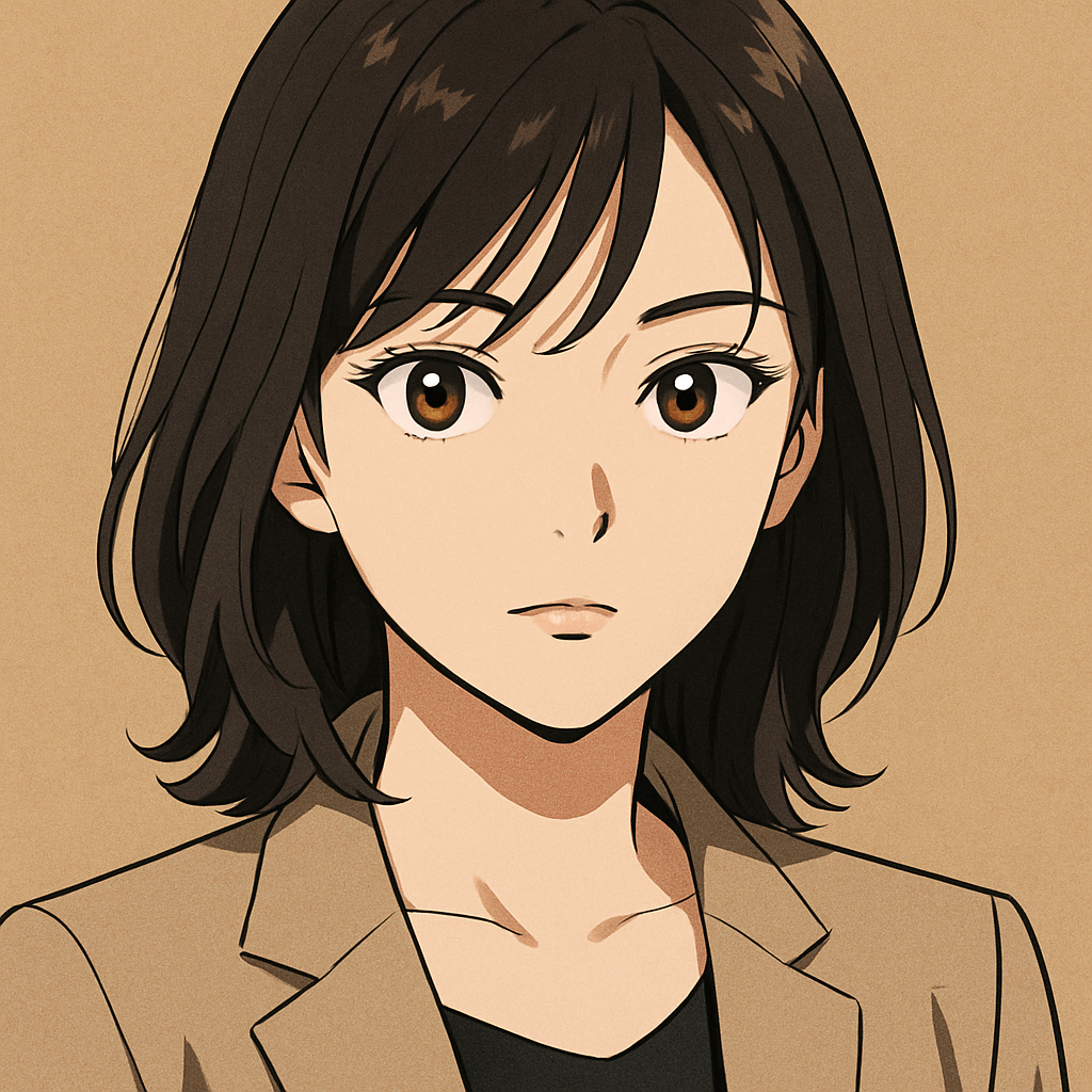Retrato em estilo anime editorial