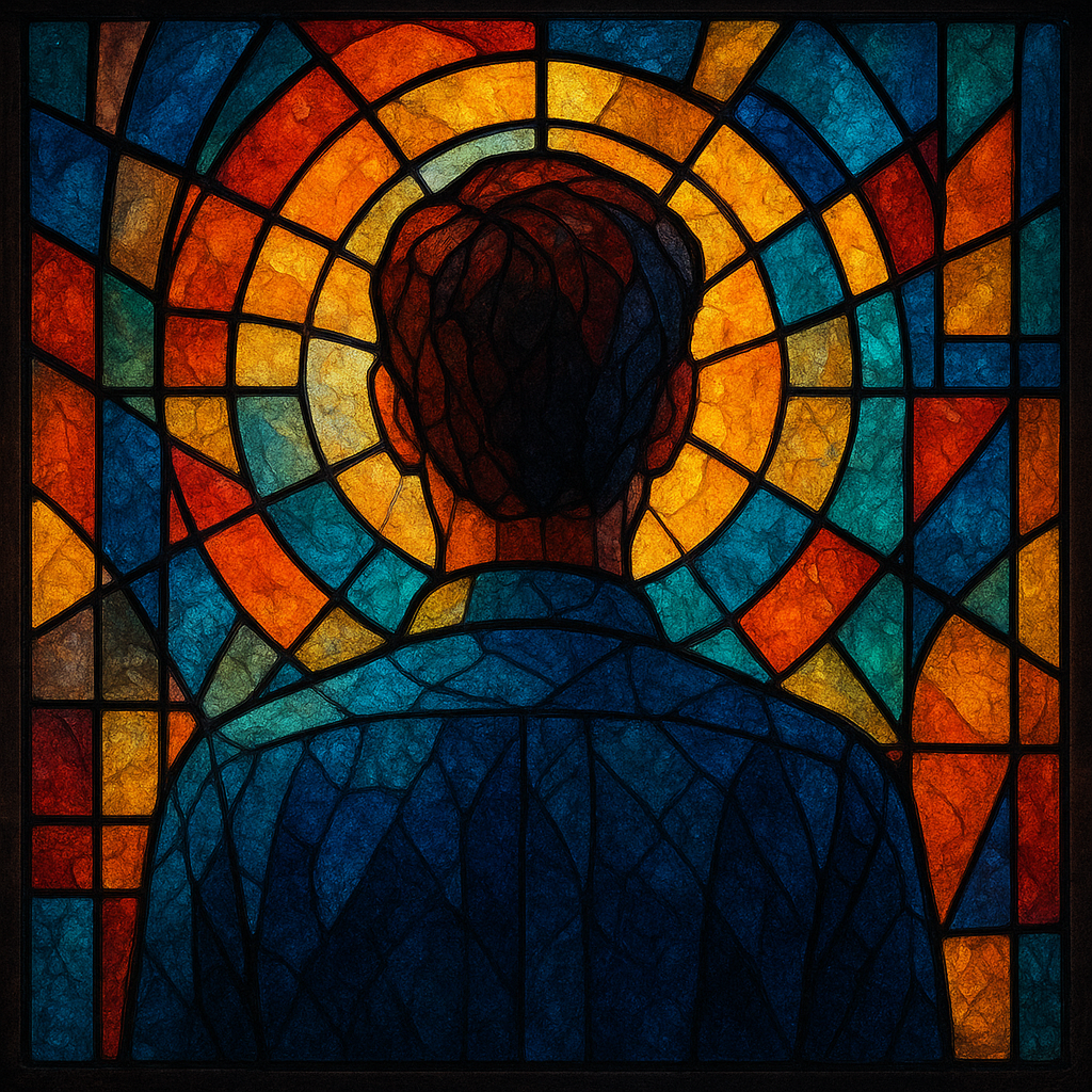 Retrato em vitral