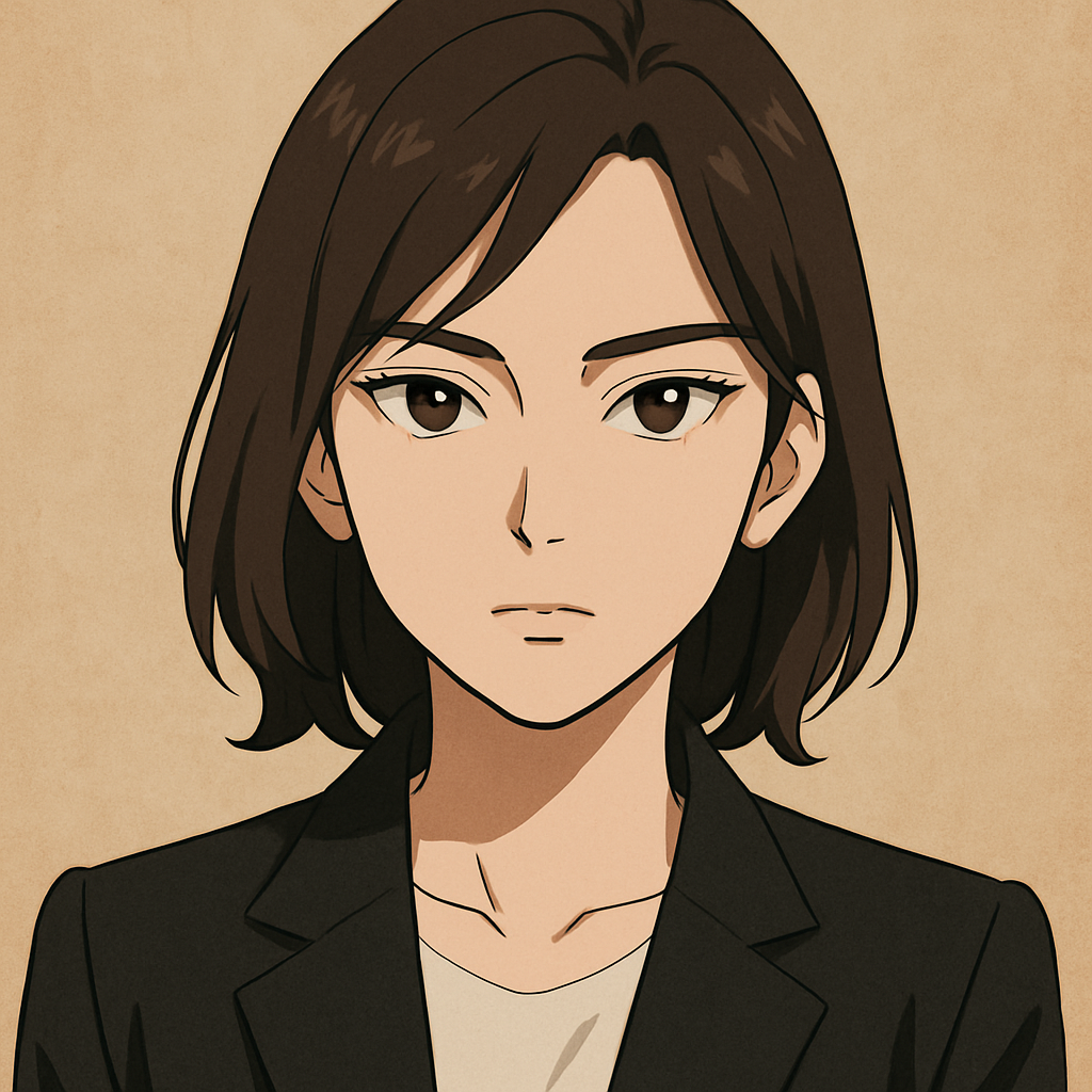 Retrato em estilo anime editorial