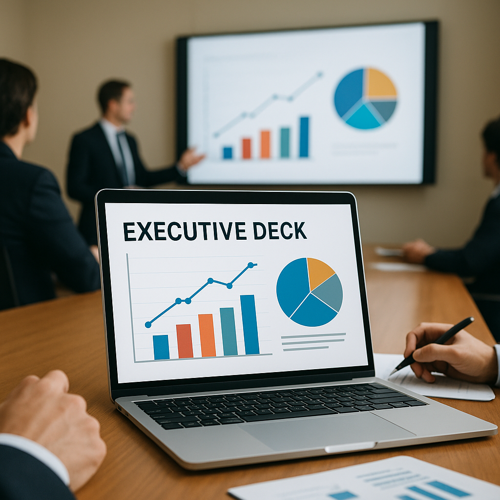 Deck Executivo para Reunião de Conselho