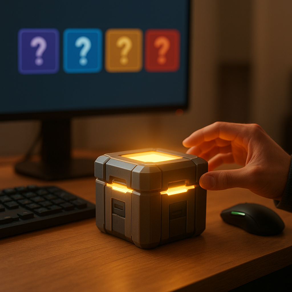 Loot Boxes Seguras com Raridades e Animação Roblox